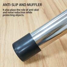 24 قطعة من أغطية أرجل الكراسي المطاطية السوداء المانعة للانزلاق - حماية أرضية ناعمة، لوازم المدرسة، العودة إلى المدرسة