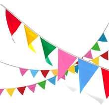 250pcs Multicolor Pennant Flags,LOOBJOYGAME 263Ft Nylon Fabric Decorations Grand Opening Banner Rope - Routine - View 6