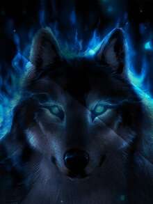 新款男士酷炫狼3D印花休闲长袖连帽衫，男士春秋季卫衣，男士连帽上衣，百搭男士休闲服饰，100%涤纶 - 彩色 - 查看 4