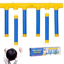 Children's Catch Falling Sticks Reaction Game, Hand-Eye Coordination Training Toy, Indoor Outdoor Interactive Speed Challenge Game, Suitable For Family Gatherings - Multicolor - View 12