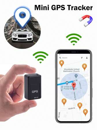Mini rastreador GPS GF-07 para automóvil/niños/mascotas con GSM/GPRS/GPS que realiza seguimiento en tiempo real, antirrobo y antiextravío, con montaje magnético, posicionador de mensajes SIM (con aplicación y almacenamiento en la nube de pago)