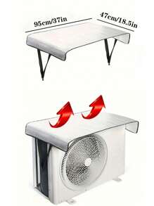 1 pièce Housse double couche pour unité extérieure de climatiseur, protection anti-pluie et anti-soleil, économie d'énergie, protège efficacement l'unité de climatisation contre le vieillissement, sac, organisateur, rangement