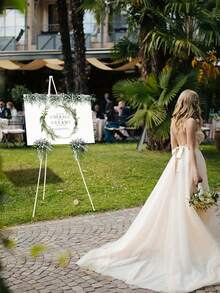 Metal Art Easel Stand, Instant Floor Poster, Lightweight, Foldable, Portable, With Tripod Base