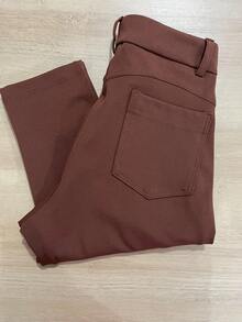 K2b Pants 24h Shipping Black With Back Pocket Riding Thick High Level Fabric IMMEDIATE SHIPPING - 駝色 - 查看 2