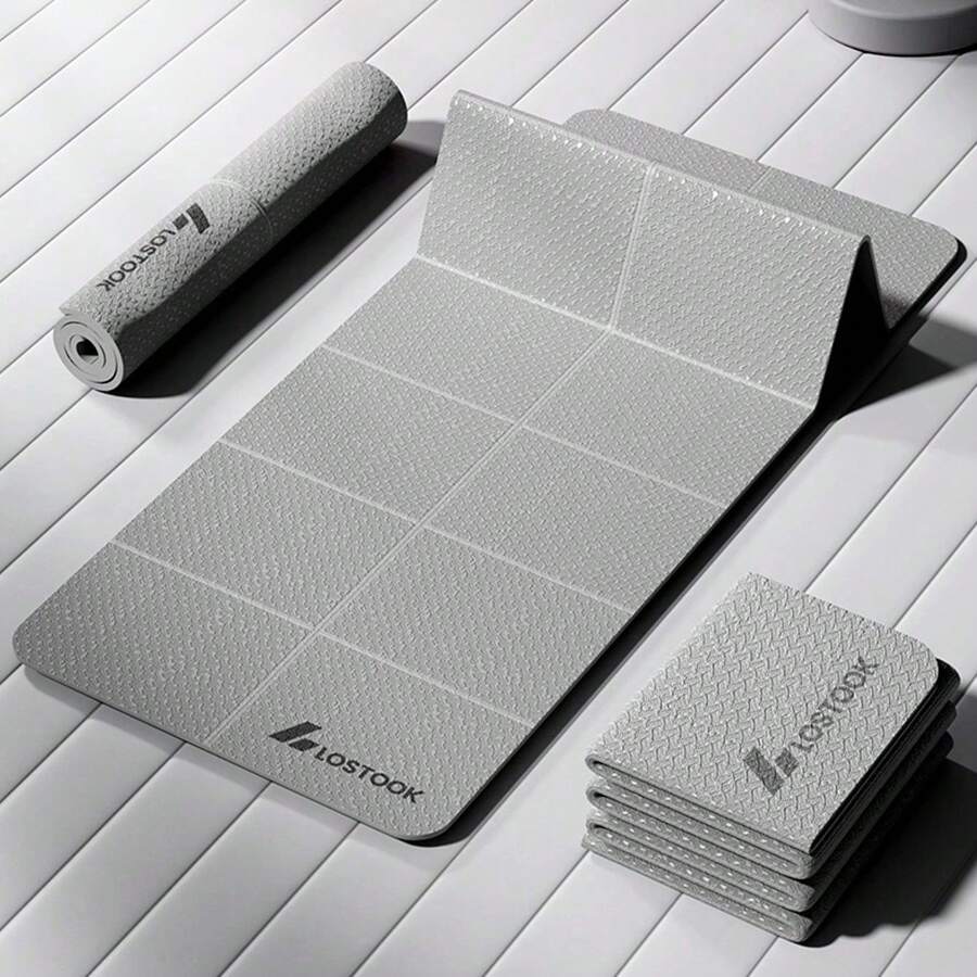 1 件可折叠瑜伽垫、防滑加厚健身垫、家用静音加厚运动垫、加厚加宽午睡垫、便携式防滑健身瑜伽垫（适合家庭和户外）、学生防滑户外午睡垫