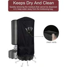 Standing Punching Bag Cover Outdoor Waterproof Standing Heavy Bag Protective Cover For Boxing Bag YFHL3 - 黑色 - 查看 7