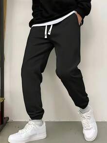 5-Pack Men's Casual Jogger Pants - Multiple Colors, Elastic Drawstring Waist, Multiple Pockets, Breathable Fabric For Gym, Running, Lounge & Casual Attire - Regular Fit Tapered Ankle, Machine Washable