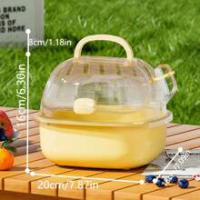 1 pieza Jaula para hámster, jaula portátil para transportar, jaula de viaje, jaula de mano a prueba de fugas para mascotas pequeñas