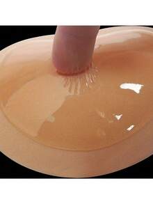 2 Pcs/Set Non-Marking Silicone Bra Pads, Thicken And Support Invisible Bra Pads, Suitable For Underwear, Suitable For Swimwear And Bra Accessories, Soft And Comfortable, Suitable For Home, Outdoor And Sportswear - Multicolor - View 2