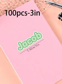 100/50/20/10/1 Pc Customized Name Personalized Stickers - Cartoon Font - Colorful And Variegated Personalized Laptop Stickers, Water Bottle Name Stickers - Suitable For Holiday Gifts, Daily Decorations, Notebook Stickers, Candy Baking Packaging Bag Decorations, School Supplies, Back To School, Multi-Functional, Ornamental, Reusable, Modern, Colorful, Cute, Vintage, Cartoon, Kawaii, Custom, Personalized, Unique, Customized, Workers, Clients, Students, For Business/Work/ Office, For School, Desert Fall Cozy