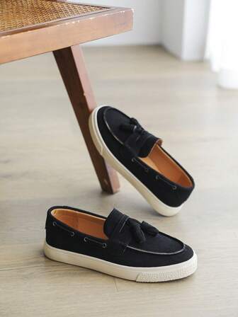 Teenagers' Summer Fashion Versatile Comfortable Breathable Soft Upper Non-Abrasive Non-Stuffy Design Outdoor Casual Loafers Boat Shoes For Men