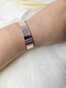 12mm Wide Copper Bracelet/Bracelet - 紅色 - 查看 2