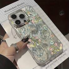 Funda para teléfono Teléfono estampado de 1 pieza, funda protectora para teléfono todo incluido, anticaídas y a prueba de golpes, accesorios de funda para teléfono de moda compatibles con la serie 11, 12, 13, 14, 15, 16 Pro Pro Plus - Colores mixtos 1 - Ver 4