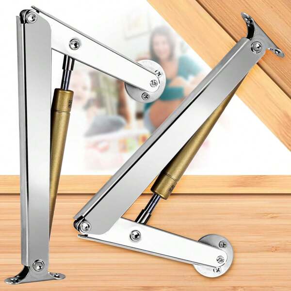 2 pièces Charnière de support de couvercle à fermeture en douceur Ressorts à gaz de 100 N Charnières de support de couvercle à fermeture en douceur haute résistance Amortisseur de couvercle pour boîte en bois, boîte à jouets, lits et couvercle lourd, quincaillerie de boîte à jouets en bois