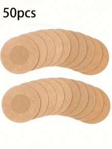 50/100 piezas Almohadillas desechables para enfermería, invisibles y transpirables, cubiertas para pezones antifricción, muy discretas y autoadhesivas, diseñadas para comodidad y confianza en ropa interior y prendas íntimas de mujeres, aptas para verano, bodas, baile, deportes, carrera