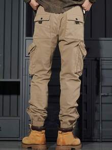 Fall-Winter 2025 Cargo Pants Men's Retro Baggy Slacks Men's Outdoor Pants Fashion Sweatpants - Xám - Xem 5