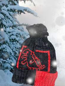 Children's Dinosaur Hat/Cap With 1 Plain Pompom Lined Inside For Winter Boy And Girl Fashion