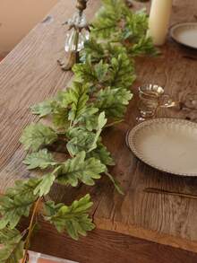 36 件橡树叶藤蔓，1 件 170 厘米丝绸布，适用于秋收节、感恩节、万圣节、家居装饰、门窗装饰、橱柜装饰、楼梯装饰、派对装饰、假植物