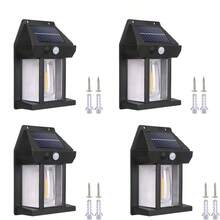 Solar Powered + Motion Sensor Outdoor Waterproof Wall Lamp, 3 Modes, 1/2/4pcs Set, Porch, Garden, Yard Lights - Multicolor - View 11