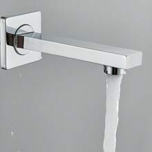LED Shower Faucet Set, Shower System With High Pressure 8-Inch Rainfall Shower Head And Handheld Spray, Bathroom Luxury Rainfall Mixer Shower Complete Combination Set - Chrome - View 5
