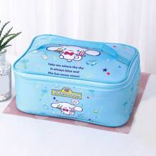 Sanrio 1 szt. Torba na lunch z motywem kreskówki Sanrio, Kuromi, Hello Kitty, My Melody, wielokrotnego użytku, składana, przenośna, odpowiednia do szkoły, pracy, pikniku, na zewnątrz, z powrotem do szkoły