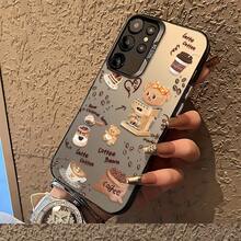 Funda de Teléfono con Diseño de Oso Adorable, Compatible con 25 S24 S23 S22 S21 S20 FE Ultra Plus 4G/5G, Antigolpes, con Parte Trasera Mate - Colores mixtos - Ver 8