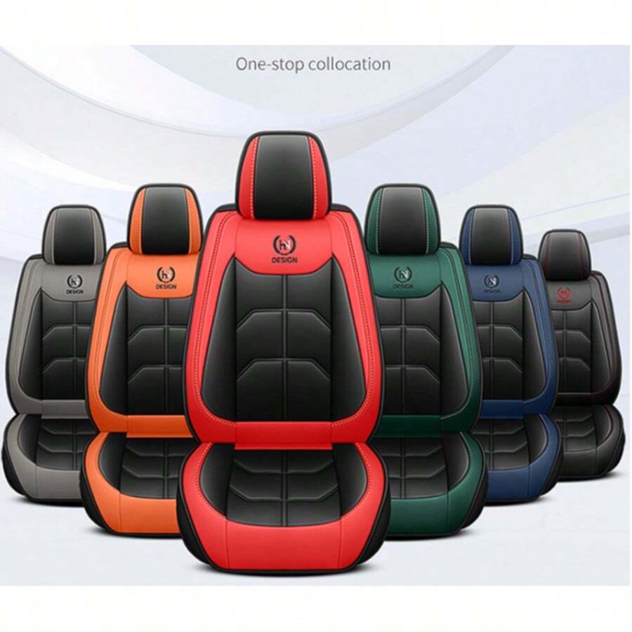 Car Seat Covers - Front Seat Protectors For Sedans And SUVs, Fits Multiple Models, Durable And Comfortable, Fashion Colors Like Red/Black/Green/Orange/Gray, Massage Design, Suitable For Interior Accessories, Front Car Seat Covers | Comfortable Driving | Durable Seat Protectors, Essential Car Accessories