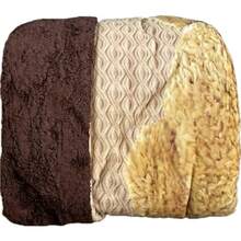 Cobertor Con Reversa De  Borrega Térmico PROVIDENCI  para los tiempos de frio con Increíbles Diseños Matrimonial-Beautty Home - Teddy - Ver 2
