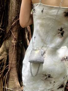 Dancing Engine حقيبة مسائية فاخرة مصممة مرصعة بالراين ستون، حقيبة يد مصنوعة يدويًا، حقيبة سهرة، حقيبة حفلات، حقيبة كتف صينية