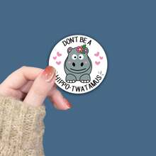 1/3 件“别做河马 - Twatamus”乙烯基贴花贴纸，5 英寸，搞笑汽车卡车货车 SUV 窗户墙杯笔记本电脑贴花，车辆配件，汽车贴纸，适用于学校用品，返校 - Multicolour - 查看 1