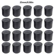 24 قطعة من أغطية أرجل الكراسي المطاطية السوداء المانعة للانزلاق - حماية أرضية ناعمة، لوازم المدرسة، العودة إلى المدرسة