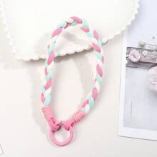 彩色编织短款手机挂绳装饰配件