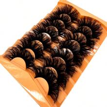 7 Pairs Mixed False Eyelashes Set, Looking Natural Faux Mink Lashes Include Cat Eye, Fluffy 3D Mink, Striped Styles - màu đen - Xem 5