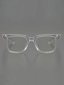 CHARMLIBRARY 2025 New Rectangular Plastic Eyeglass Frames, Classic & Fashionable Optical Business Computer Myopia Glasses Frames, Square Lightweight & Comfortable For Men & Women, Suitable For Hiking, Driving, Running, Travel
