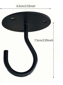 Ceiling/Wall Top Hanger Hook, Load-Bearing Lantern Basket Hooks, Balcony Wall Clothes Drying Hook, Curtain Hooks, Multi-Function Hanging Hooks - Multicolor - View 7