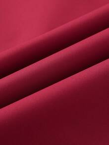 Men's Jacket, Autumn/Winter Men's Stand Collar Windbreaker Reversible Jacket, Color Block Casual Jacket, Campus Style Outerwear - Red - View 4