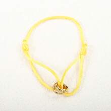 1 Pieza Brazalete de acero inoxidable ajustable hecho a mano con 3 círculos huecos, joya minimalista unisex como regalo para parejas