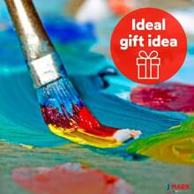 Set de pintura Mini Canvas Acrylic Kit de Pintura con Canva de Madera, Canicas y Cepillos de Pintura y talla grande