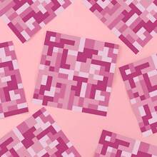 20pcs/40pcs/60pcs,Pink Pixel Party Napkins - Video Game Party Supplies, Pixel Theme Lunch Napkins, Suitable For Birthday Party Tableware Decoration