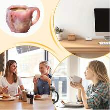 Mineral Crystal Coffee Mugs 2024 New Colorful Natural Mineral Crystal - Elegant Christmas Gift For Home & Office, Ideal For Christmas - 彩色 - 查看 5
