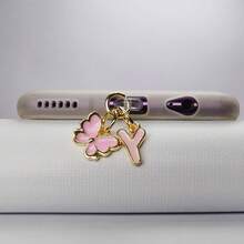 Pink Cute Butterfly Letter Beautiful Girl Series Dust Plug Apple Type-C Is Suitable For Sending Girlfriends And Friends. - Pink - View 36