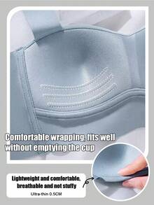 Sensual Star 5 piezas Sujetadores inalámbricos suaves y sin costuras para mujeres, sujetadores inalámbricos cómodos para dormir, ajuste talla ABC - Multicolor - Ver 3