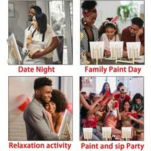 6 bucăți din lemn, inclusiv șevalet + tablă de desen + paletă + pensulă + pensulă de ulei, suport de șevalet pentru pictură, pânză, artă și meșteșuguri - design trepied, afișaj portabil pe desktop pentru opere de artă, fotografii și semne, pentru rechizite școlare, înapoi la școală