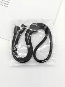 蓬松卷发救星！弹力发带，卷发专用，使用方便，抓力强，时尚黑色，提升你的非洲式发型，马尾辫固定器，发圈，发绳 - 黑色 - 查看 8