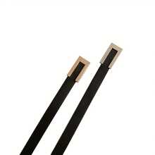 Women's Geometric Buckle PU Thin Belt, Solid Color Fashion Belt, Classic Retro Dress Coat Waist Belt - [銀色] - 查看 8