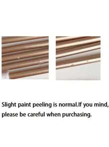 6/12/24 شمع كعكة (6 حبات/علبة) - شمع كعكة طويل رفيع بطيء الاحتراق، شمعات شبيهة بالأقلام مناسبة لأعياد الميلاد والزفاف والحفلات السعيدة (لون الشمبانيا الذهبي)