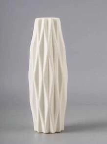 1 pezzo Vaso geometrico creativo, vaso per profumo di fiori per la decorazione della casa, vaso per fiori finti in plastica che imita la ceramica, adatto per soggiorno, camera da letto, ufficio, decorazione per feste e vacanze