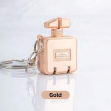 1pc Perfume Bottle Foldable Nail Clipper, Stainless Steel Nail Trimmer, Alloy Shell, Mini Portable, Minimalist High-End, With Keychain, Can Be Used As Pendant Nail Clipper