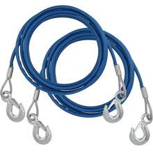 cable de remolque resistente, cuerda de alambre de acero con gancho giratorio y carcasa de PVC - 04659 - Ver 2