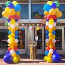 1/2/4 Set Tiang Penyangga Balon untuk Dekorasi Lantai, Tiang Lengkungan Balon, Pilar Menara Balon yang Dapat Diatur Ketinggiannya dengan Alas, Desain Teleskopik Logam yang Dapat Digunakan Kembali untuk Dekorasi Pesta Wisuda, Pernikahan, dan Ulang Tahun - Putih - View 8